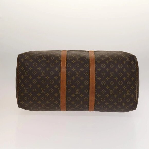 LOUIS VUITTON Monogram Keepall 55 Boston Bag M41424 LV Auth 136098 - Picture 7 of 16